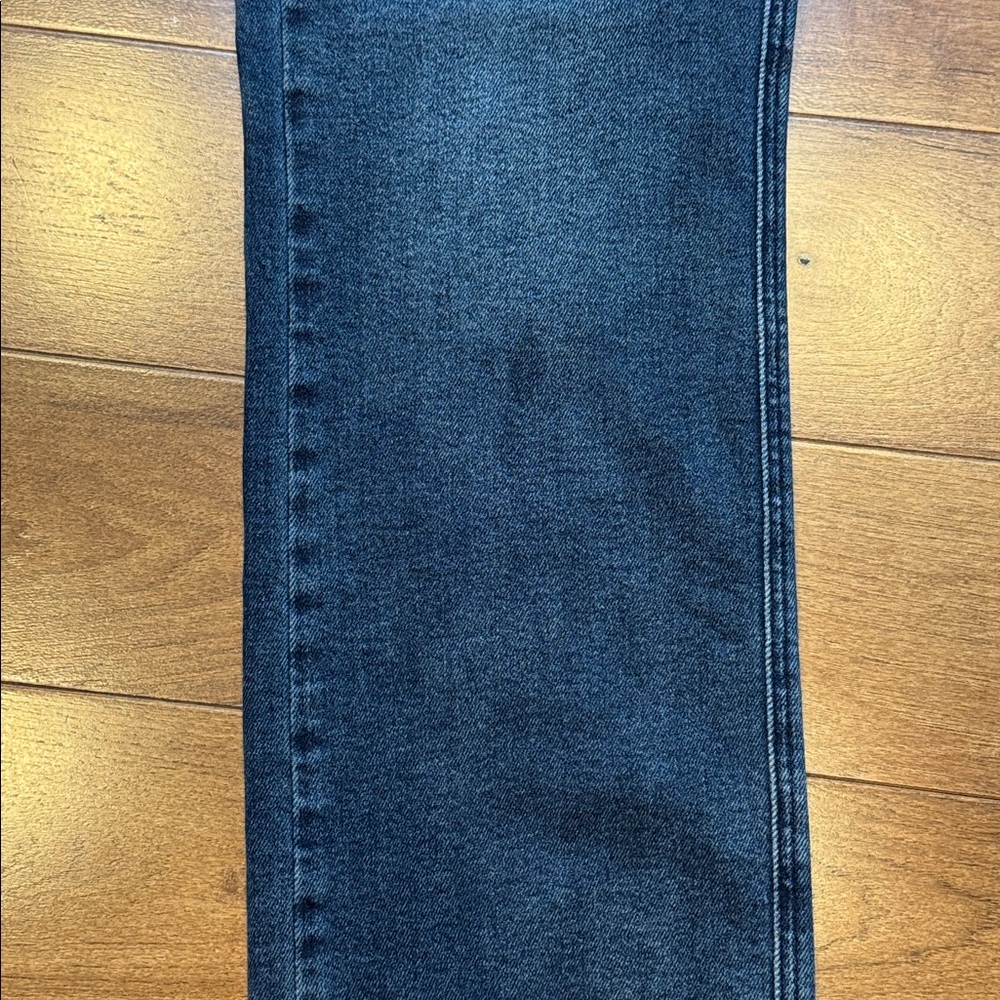 JUDY BLUE High Waist Button-Fly Destroy Hem Straight Denim Jeans - Picture 12 of 15